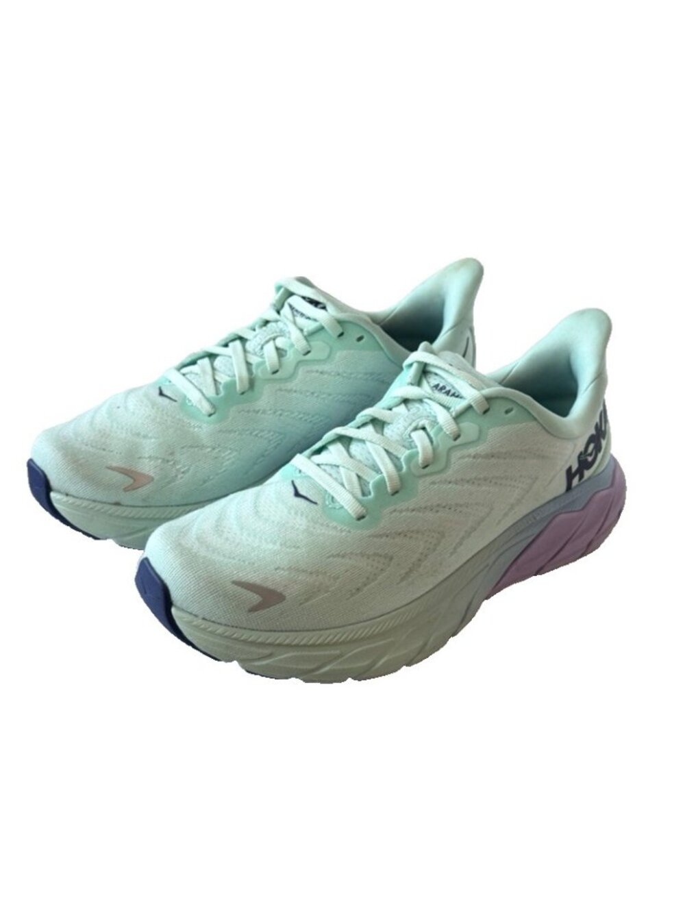 Hoka One One Arahi 6 Sunlit Ocean Lilac Mist Running Shoe Women's Size 7B